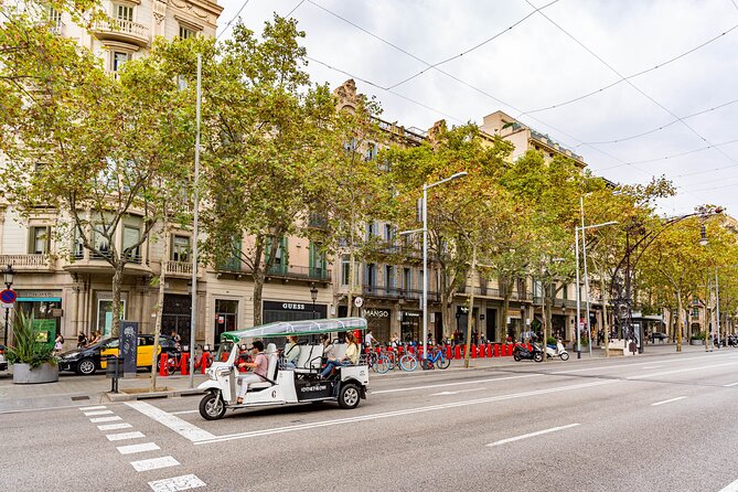 Tour Welcome Barcelona with Local Guide in Eco Tuk Tuk Private - Squares and boulevards: Plaça de Catalunya and Passeig de Gràcia context