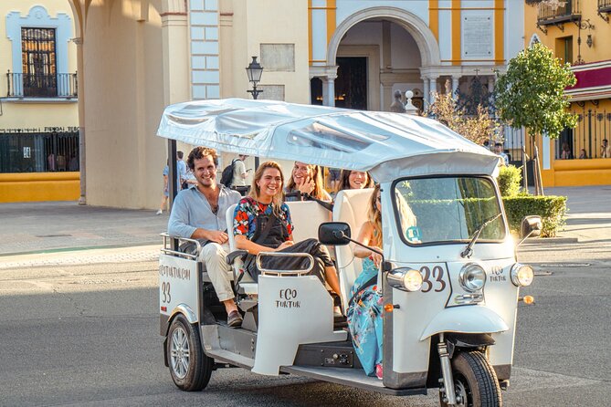 Tour Welcome Seville with Local Guide in Eco Tuk Tuk Private - Torre del Oro and the Maestranza bullring: river power meets tradition
