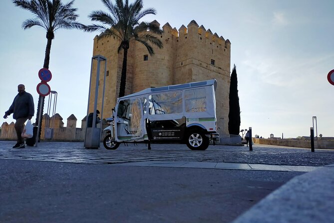 Tuk tuk route through Córdoba - Plaza de las Tendillas, then a Castilian-pattern square that feels unexpected