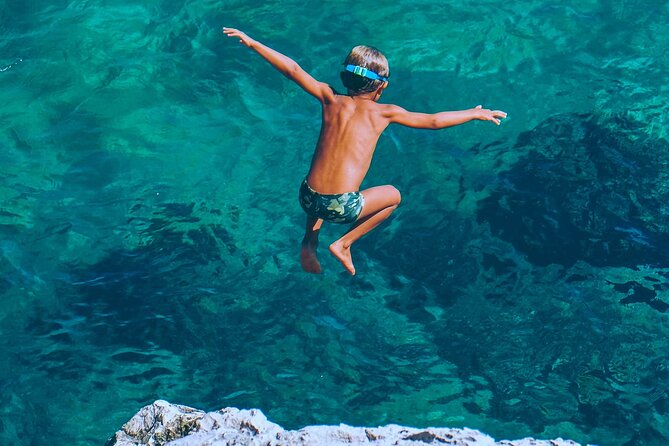 Uncharted Marine Reserve Cave, Snorkel & Cliff Jumping Kayak Tour - San Antonio Marine Reserve Cave Snorkeling Meets Cala Tango Jumping