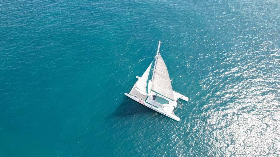 Valencia: Catamaran Cruise with Swimming & Optional DJ - The Nets Are the Point: Sunbathing That Feels Like Vacation, Not Effort